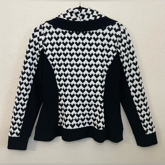 Joseph Ribkoff Black and White Blazer - Picture 5 of 12